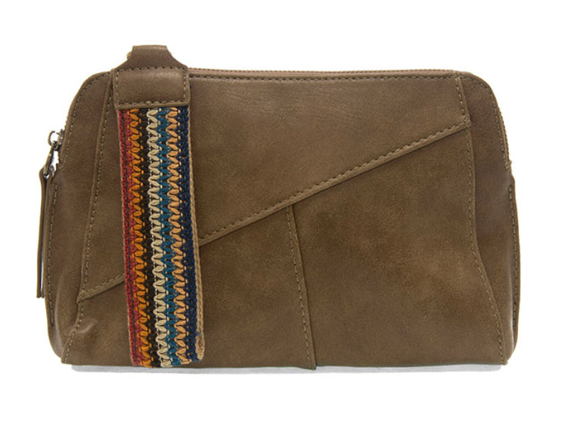 Gigi Crossbody with Woven Wristlet Strap