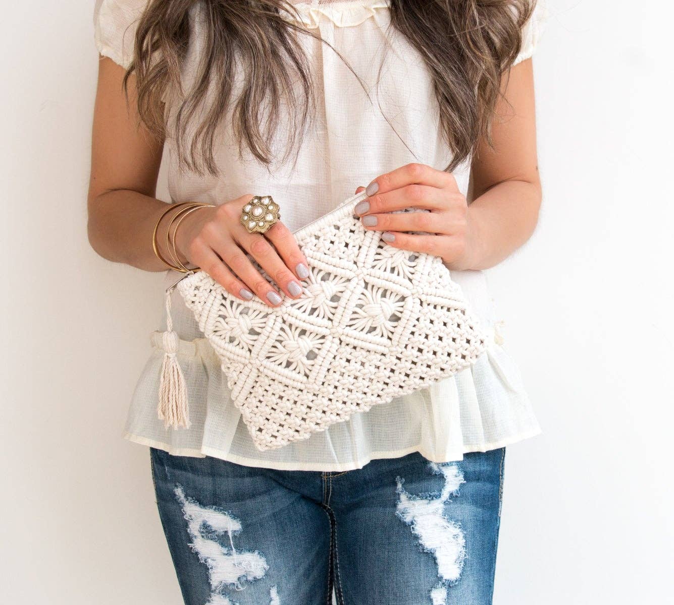 Woven Boho Clutch