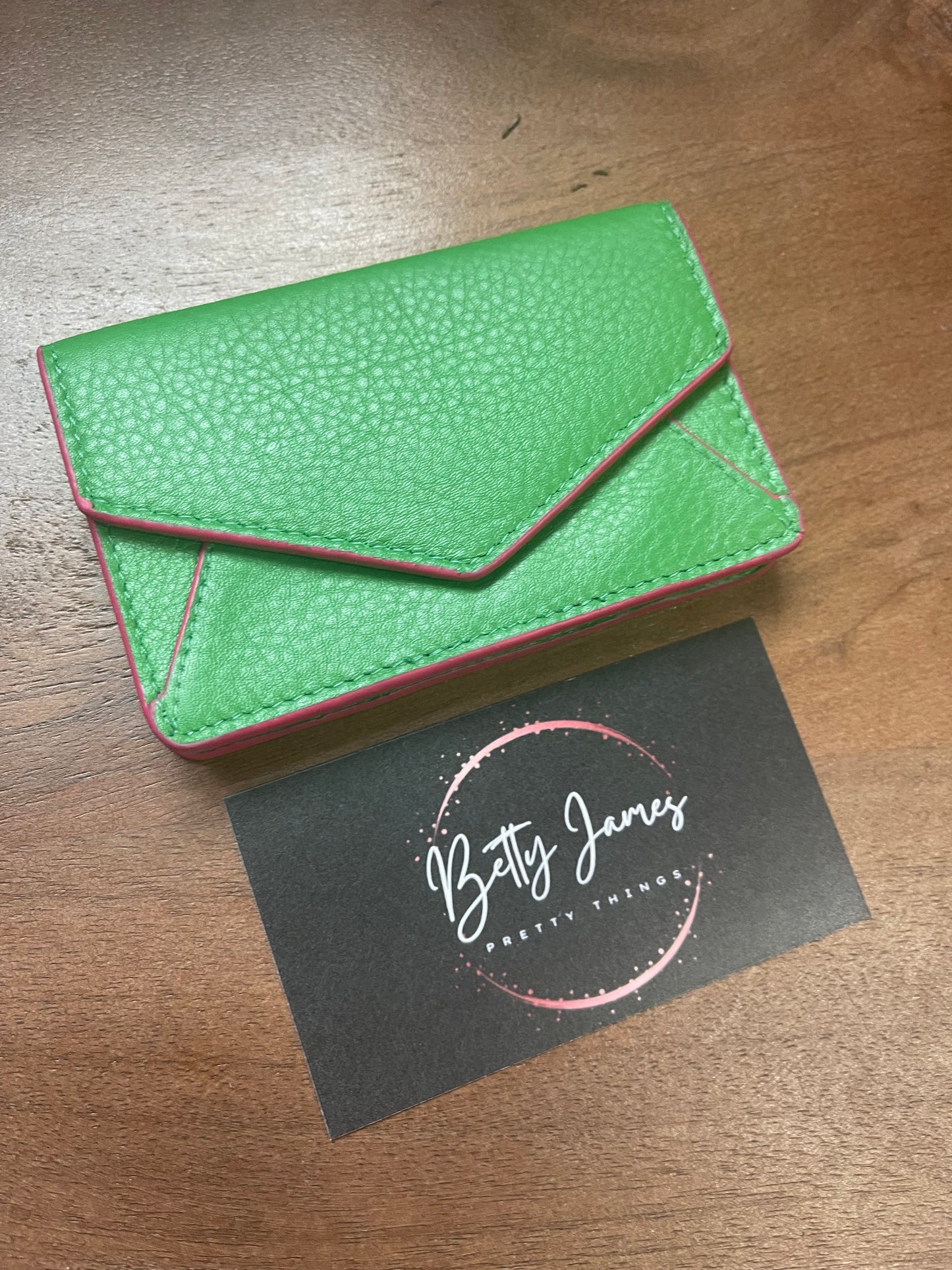 Leather Envelope Wallet / Business Card Holder