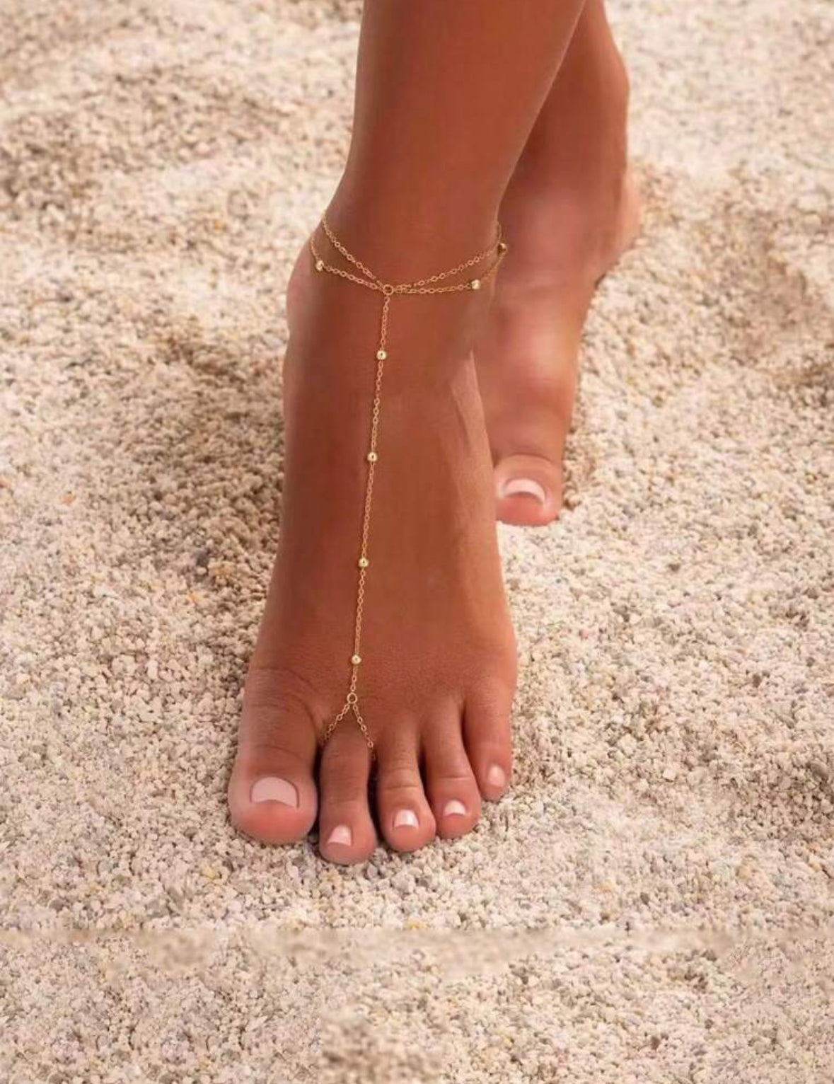 18k Gold Stainless Steel Elegant Foot Chain
