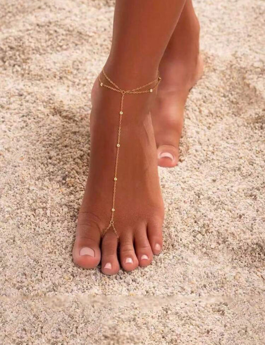 18k Gold Stainless Steel Elegant Foot Chain