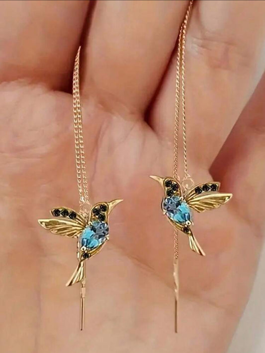 Hummingbird Drop Earrings