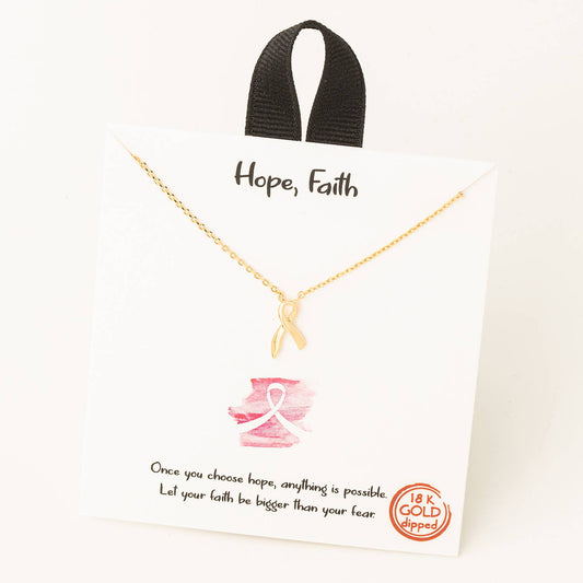 Hope And Faith Pendant Necklace