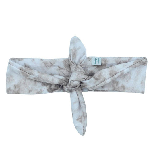 Ultra Soft Knotted Fashion Headband - Taupe Tie Dye