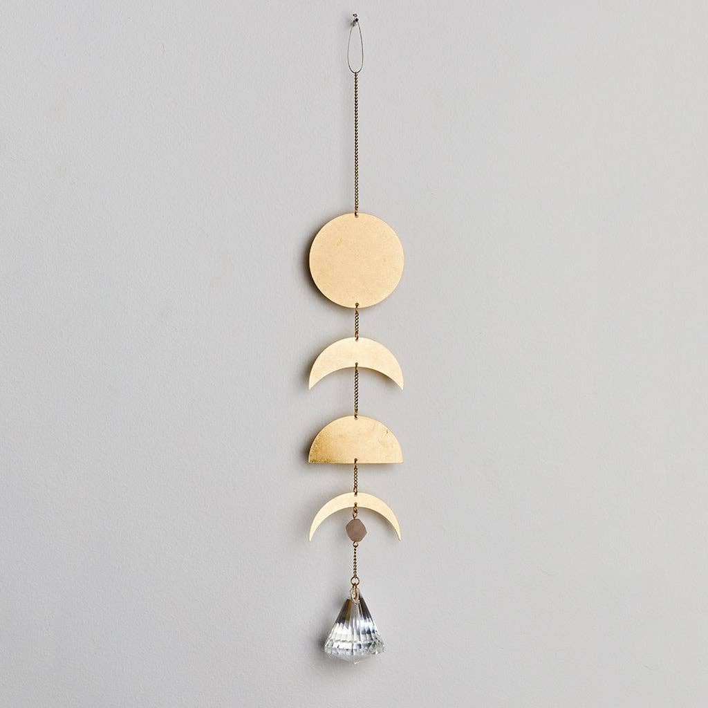 Suncatcher- Moon Phase/Moonstone