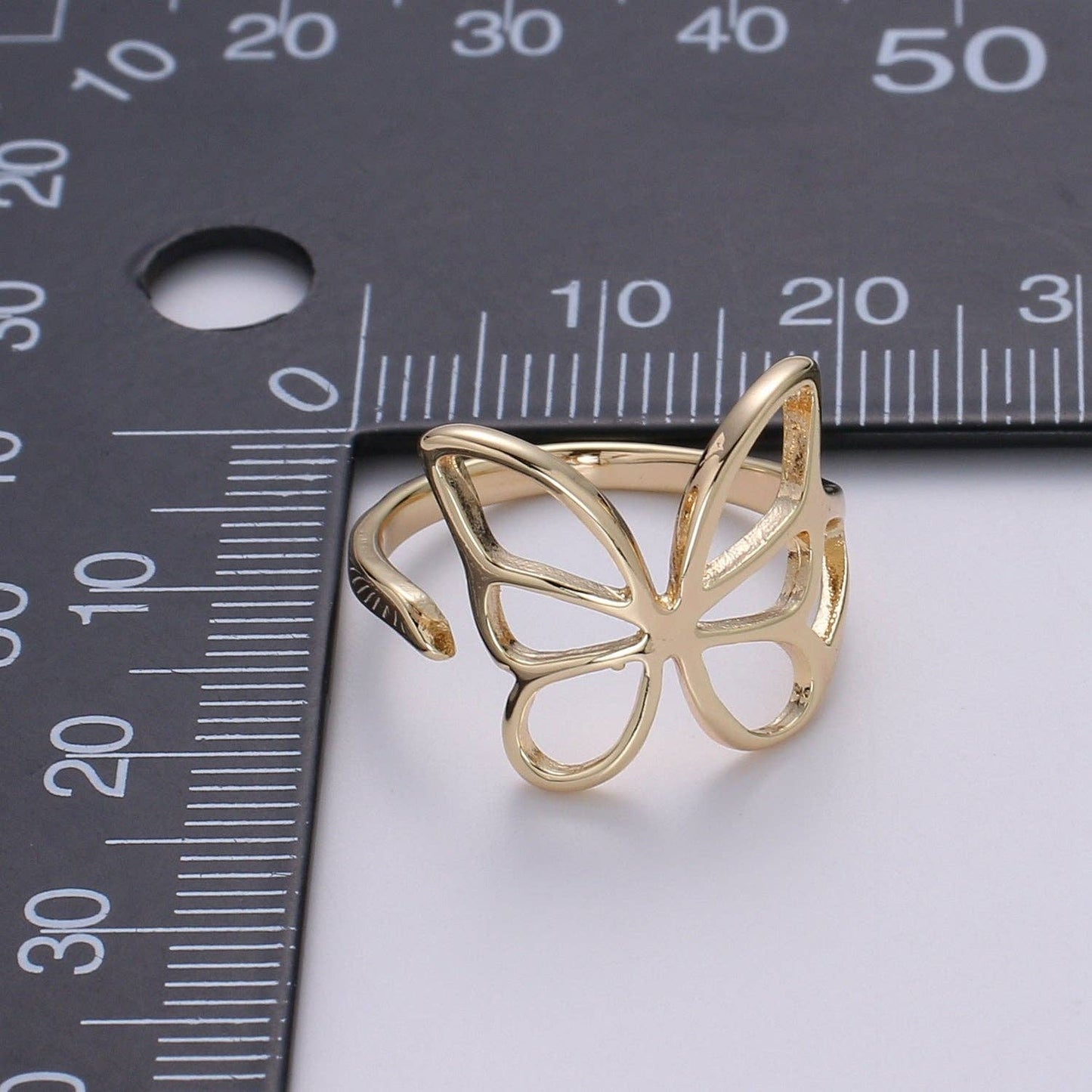 Gold Butterfly Ring, Mariposa Ring, Monarch Ring, Bold Gold