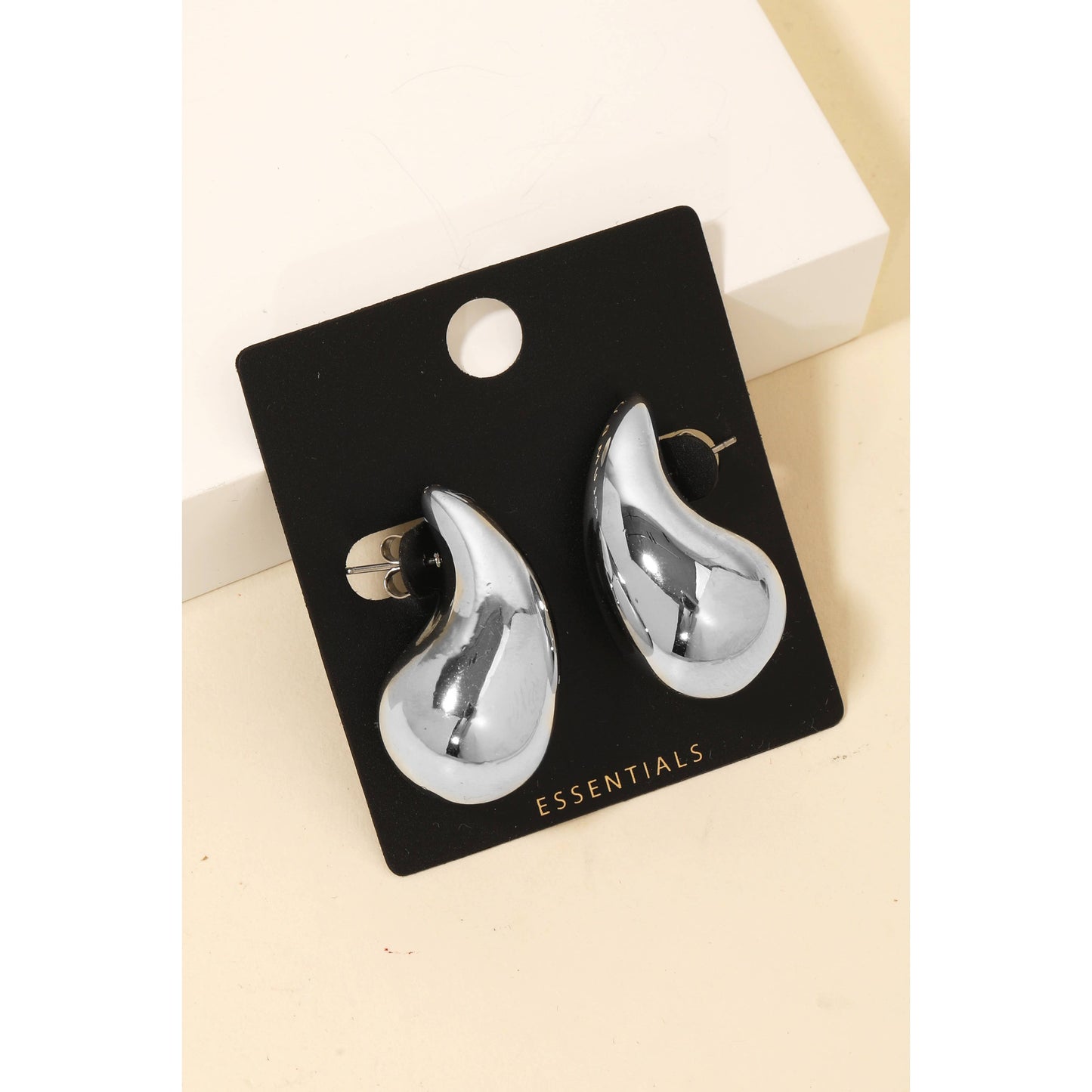 Gold Dipped Large Tear Earrings