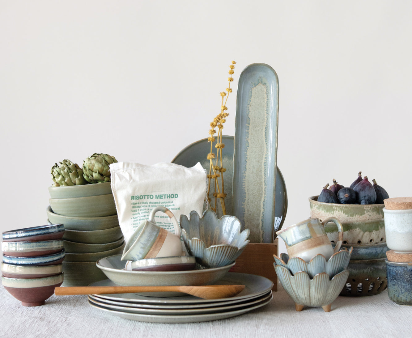 Glazed Porcelain Flower Bowl