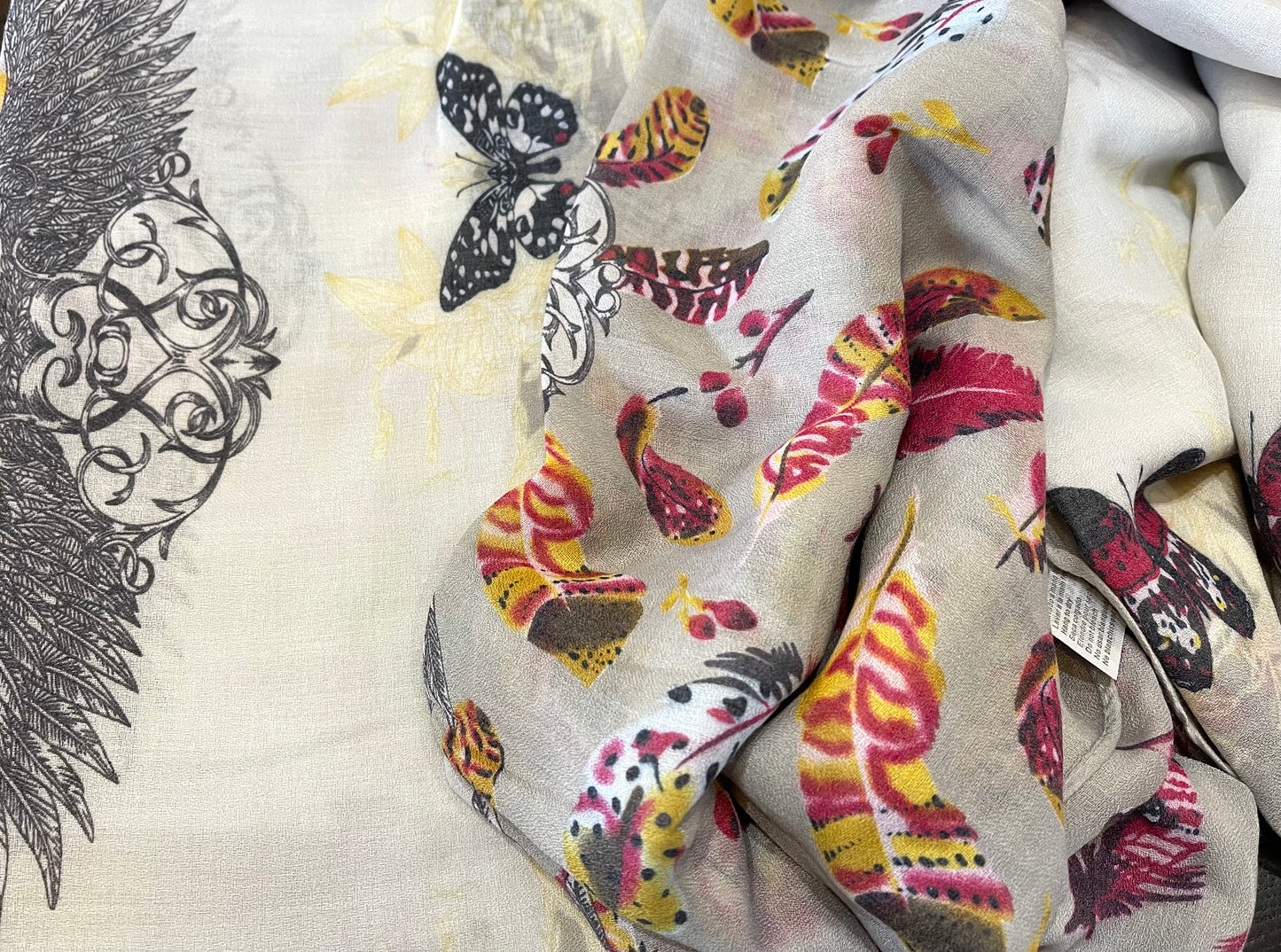 Light Summer Patterned Scarf