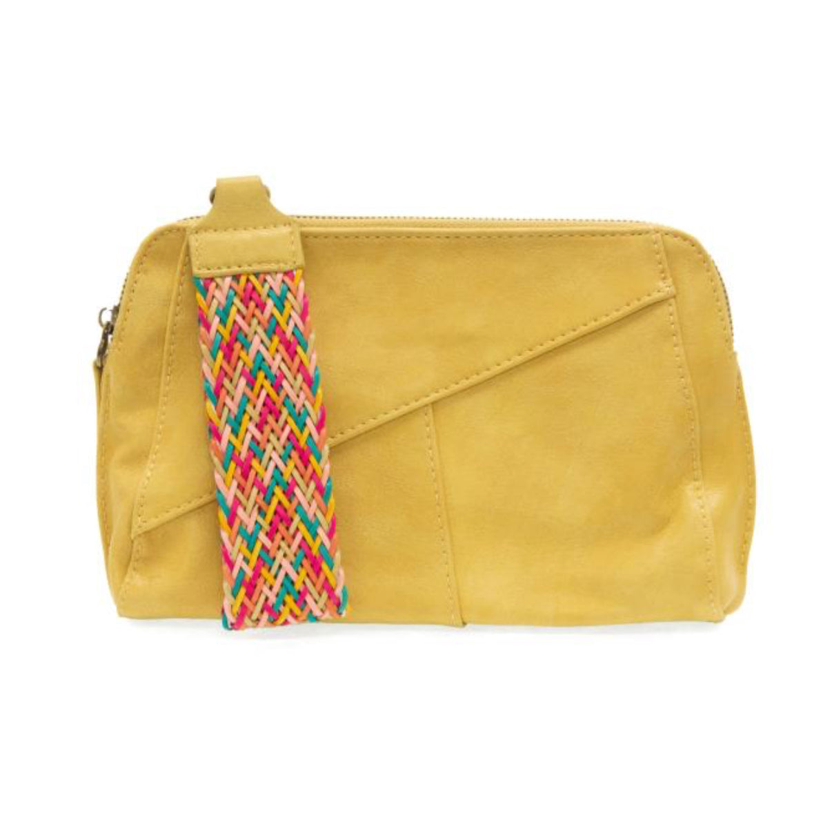 Gigi Crossbody with Woven Wristlet Strap