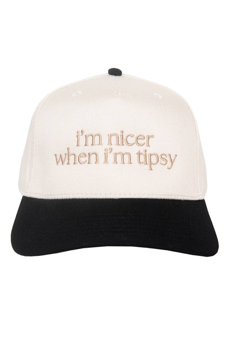 I'm Nicer When I'm Tipsy Trucker Hat Vintage