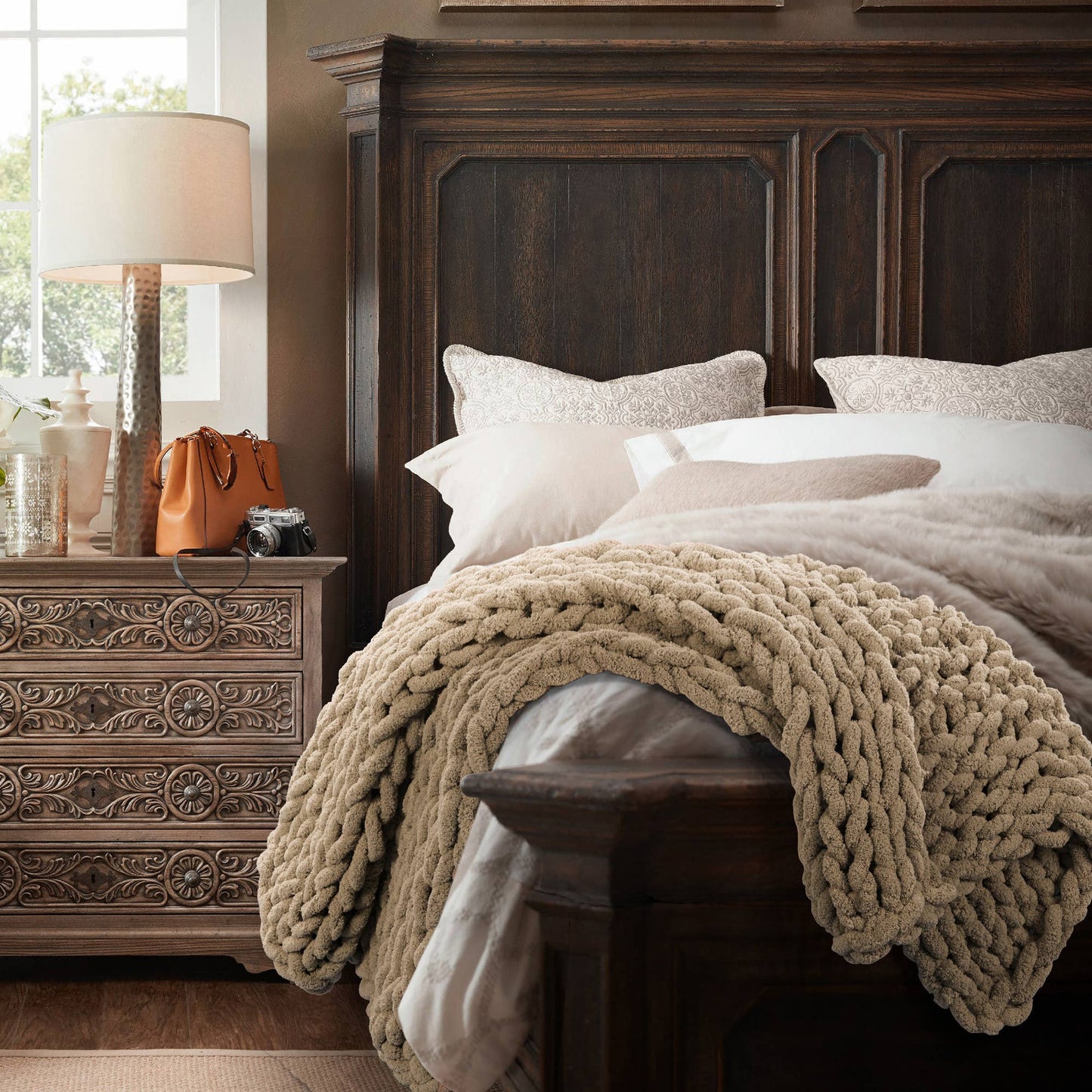 Chenille Chunky Knit Throws