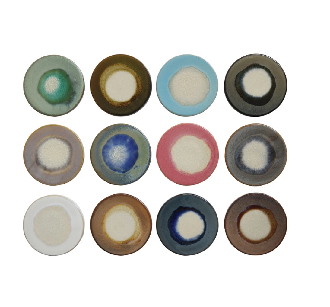 Stoneware Trivet with Glaze, 12 Colors