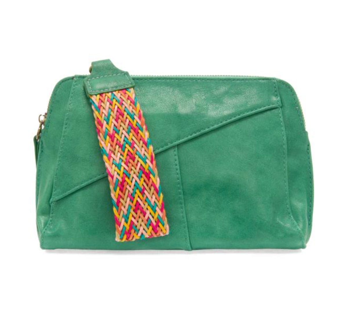 Gigi Crossbody with Woven Wristlet Strap