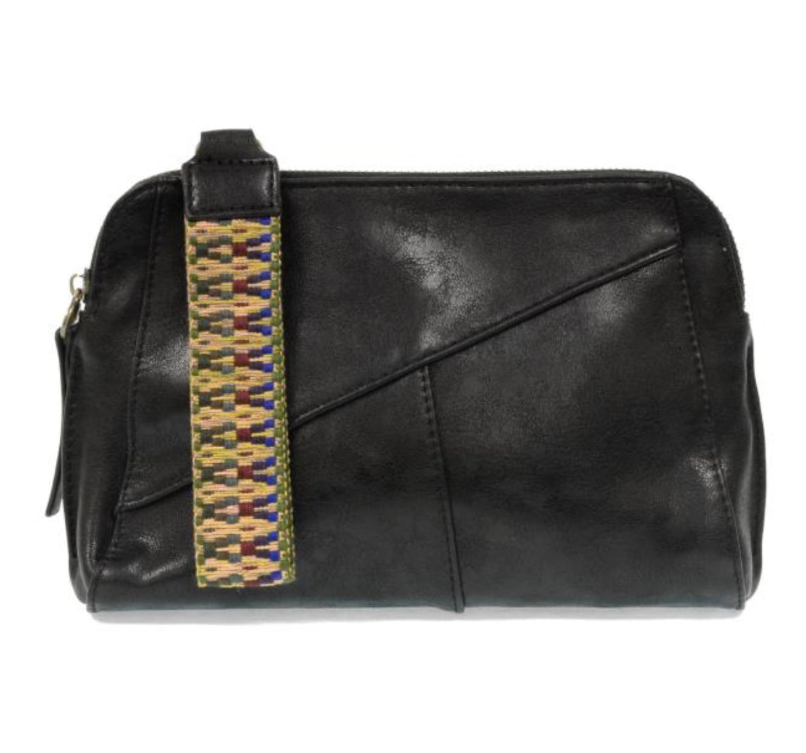 Gigi Crossbody with Woven Wristlet Strap