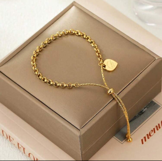 Stainless Steel Heart Bracelet