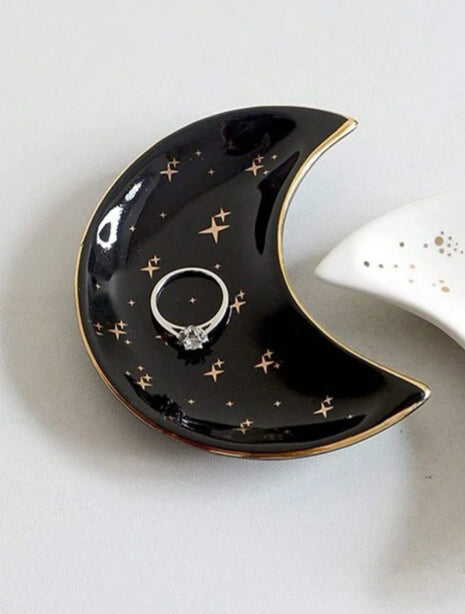 Ceramic Moon Trinket Dish