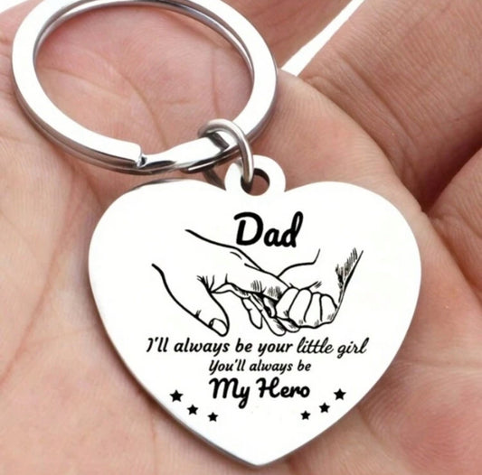 Dad Hero Keychain