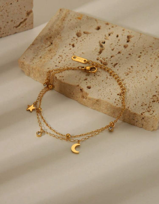 18k Gold Plated Celestial Bracelet