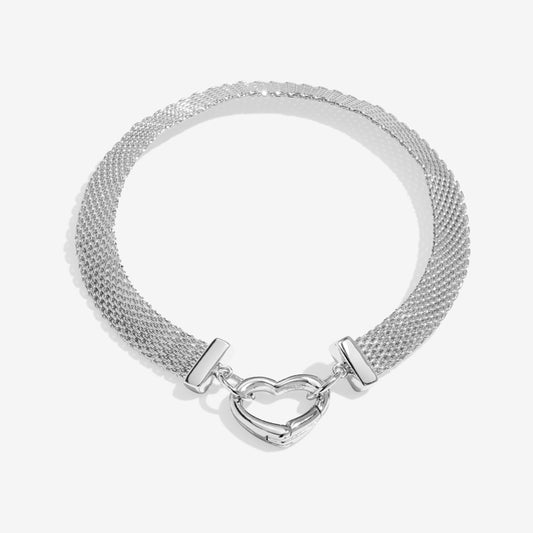 BRACELET BAR | SILVER HEART CLASP