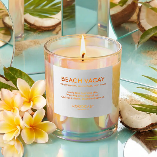 Coconut Wax Candle - Vibes - Beach Vacay - 8 oz Glass Jar