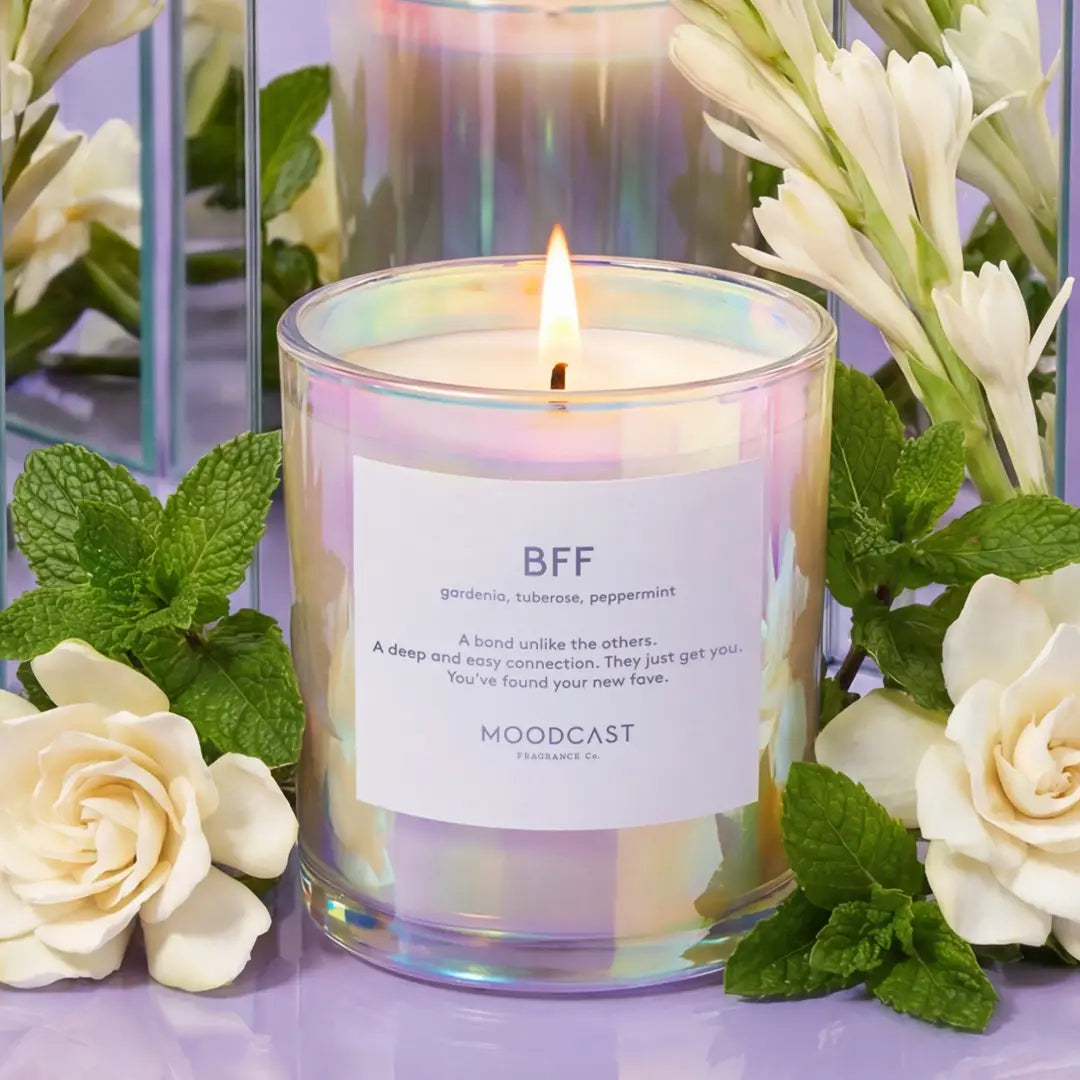 Coconut Wax Candle - Vibes - Bff - 8 oz Glass Jar