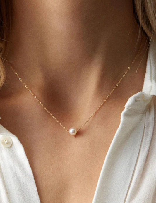 Single Pearl Necklace