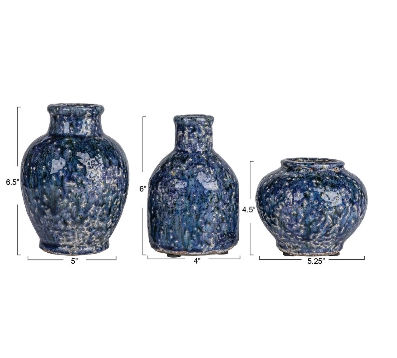 Decorative Terracotta Vases - 3 Styles