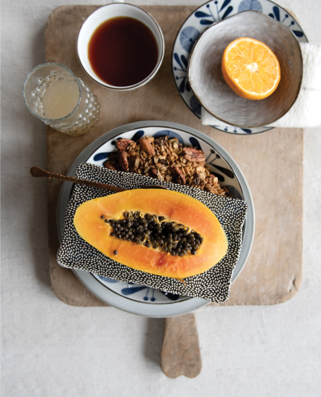 Midnight Blue Pattern Stoneware Platter - 2 Styles