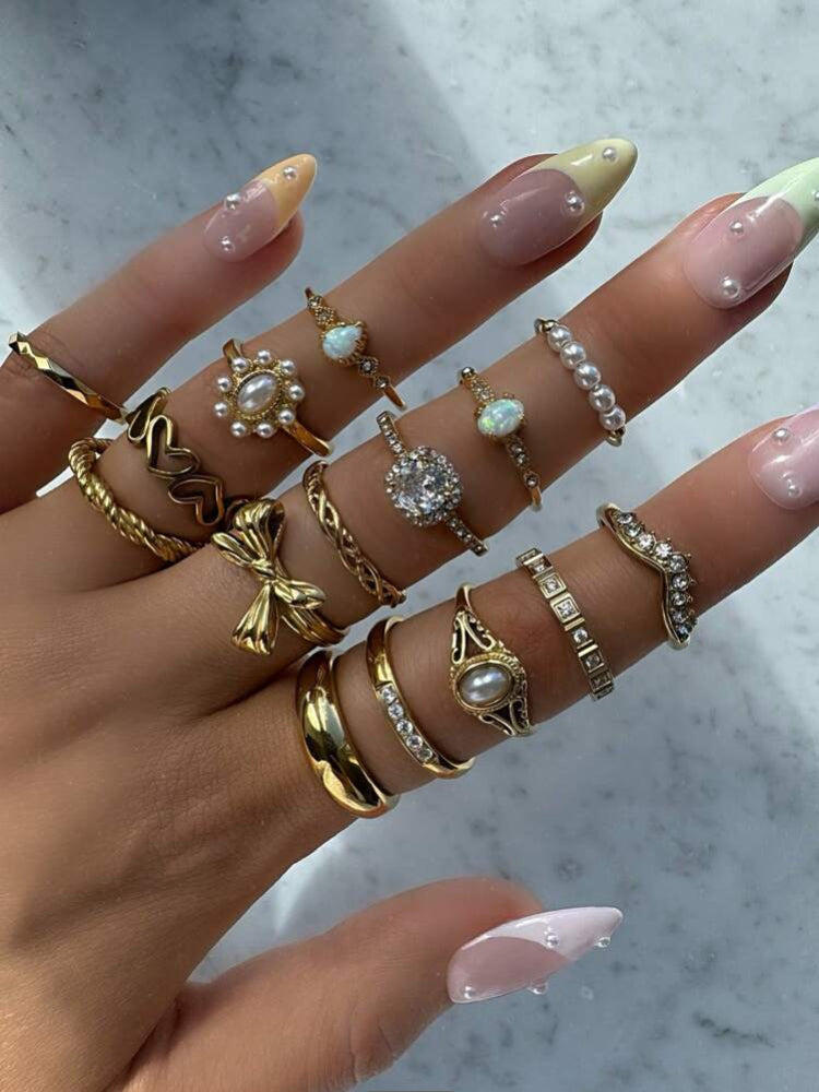 Mixed Gold Rings