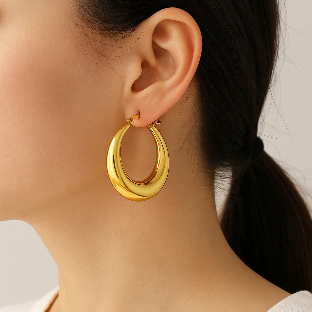 Chunky Hoop Earrings