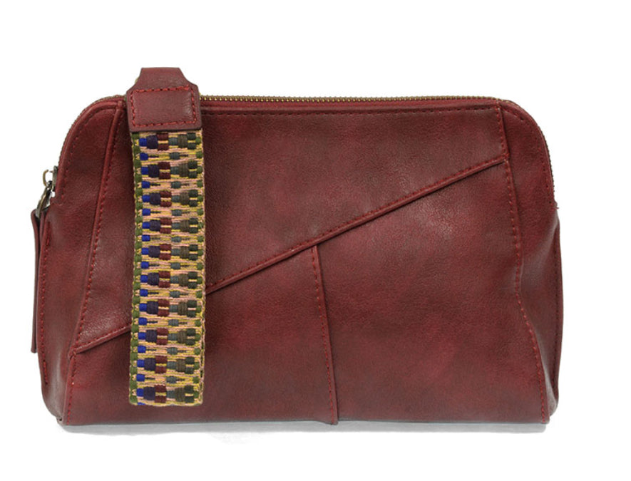 Gigi Crossbody with Woven Wristlet Strap