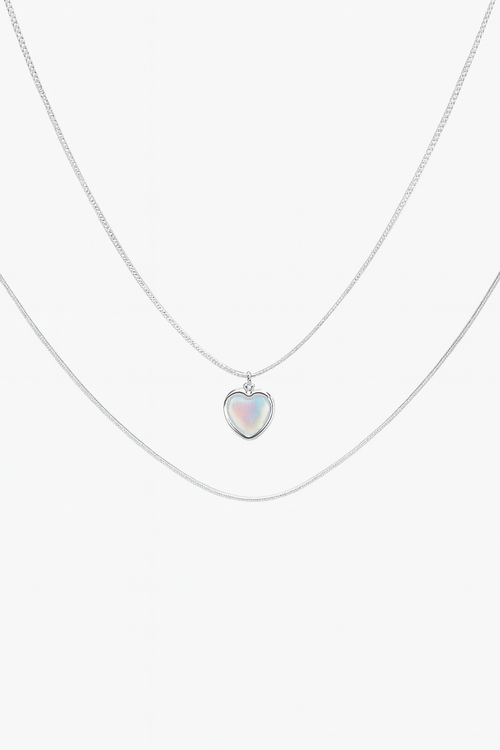 Heart-Shaped Moonstone Necklace