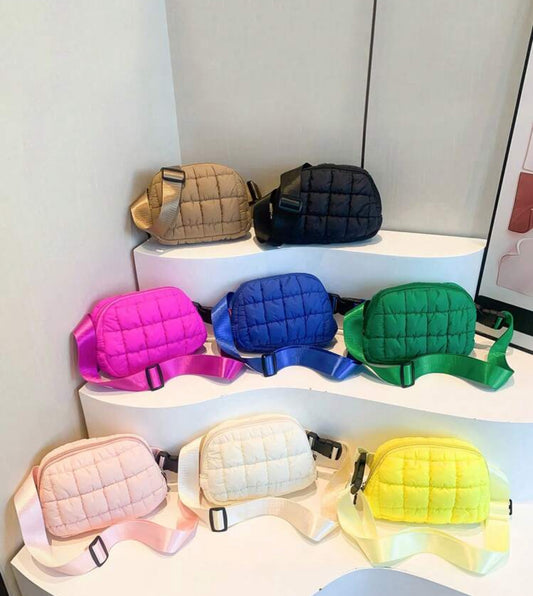 Stitched Mini Puffer Bag