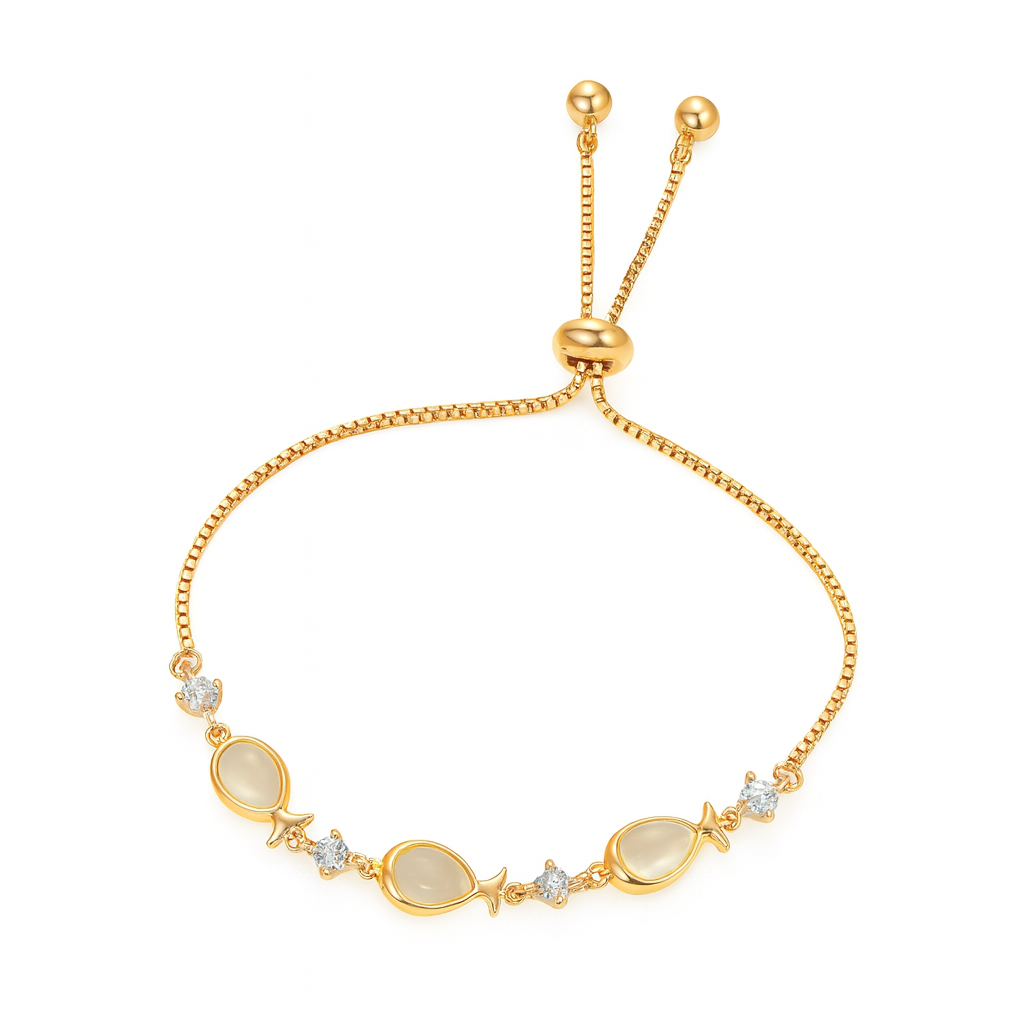 Elegant Gold-Plated Zircon Bracelet