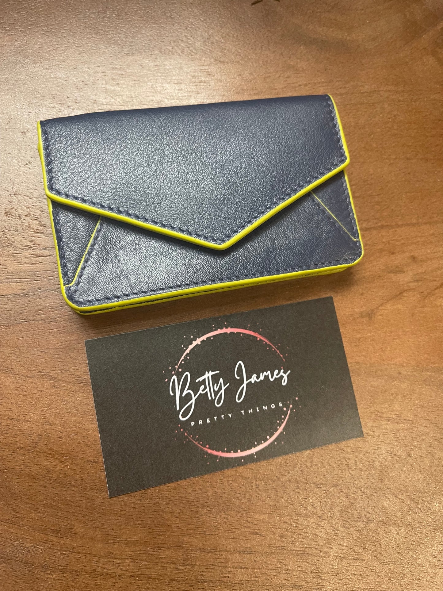 Leather Envelope Wallet / Business Card Holder