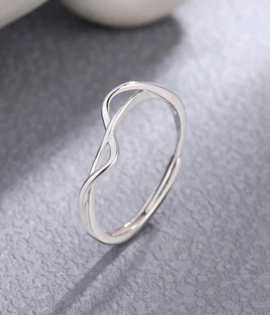 Silver Waves Ring