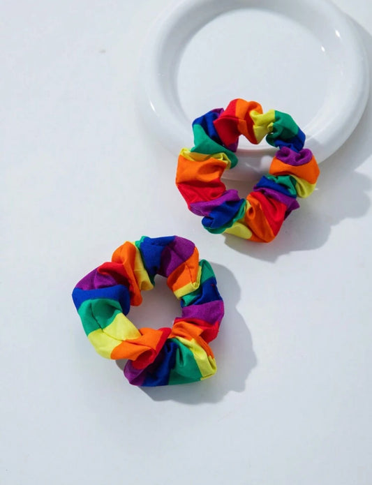 Rainbow Scrunchie