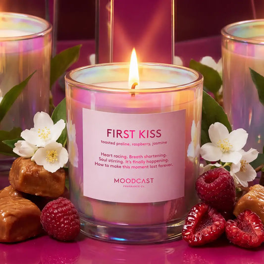 Coconut Wax Candle - Vibes - First Kiss - 8 oz Glass Jar