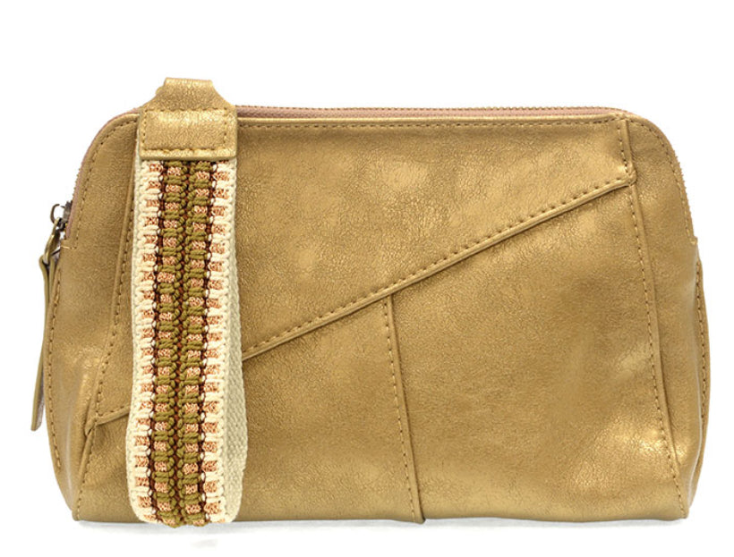 Gigi Crossbody with Woven Wristlet Strap