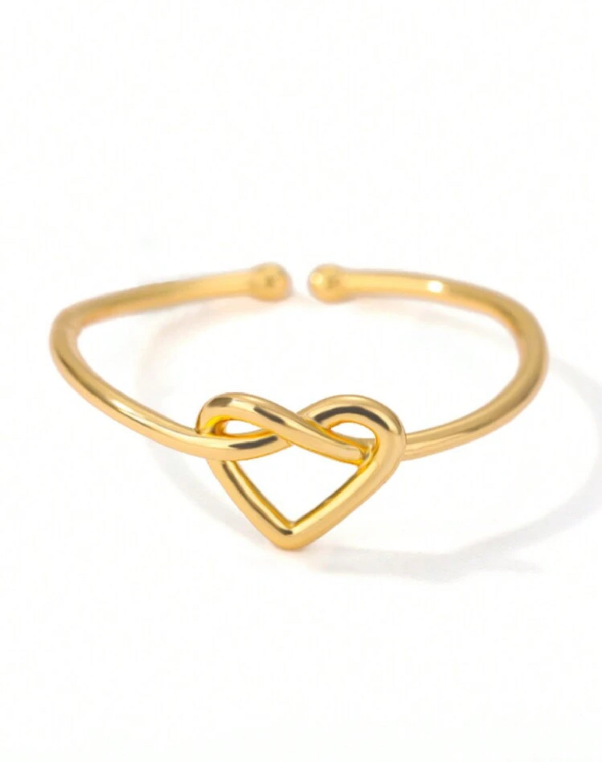 Sterling Silver Tied Heart Ring
