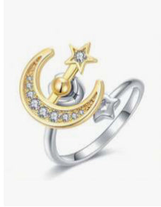 Mixed Gold/Silver Celestial Fidget Ring