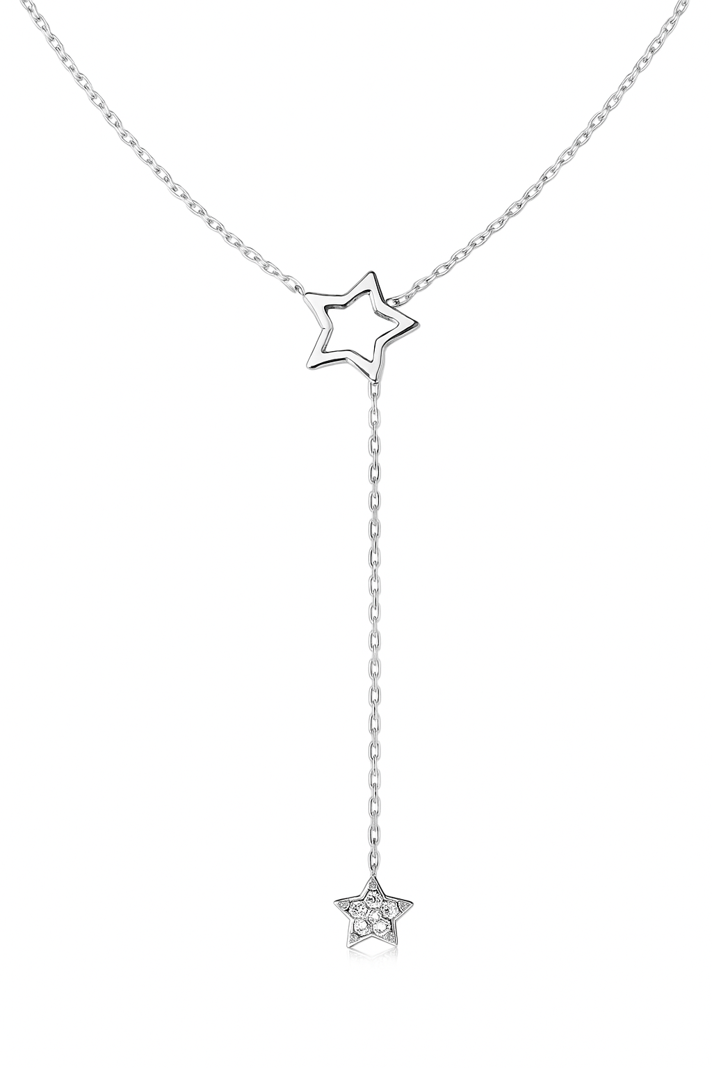 Hollow Star Tassel Chain Necklace