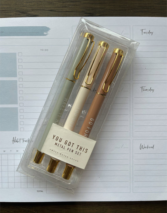 You Got This Metal Pen Set