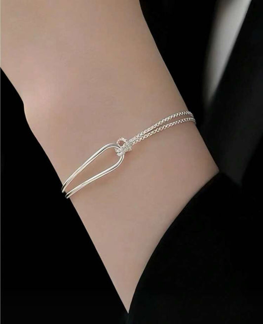 High-End Light Sterling Steel Bracelet