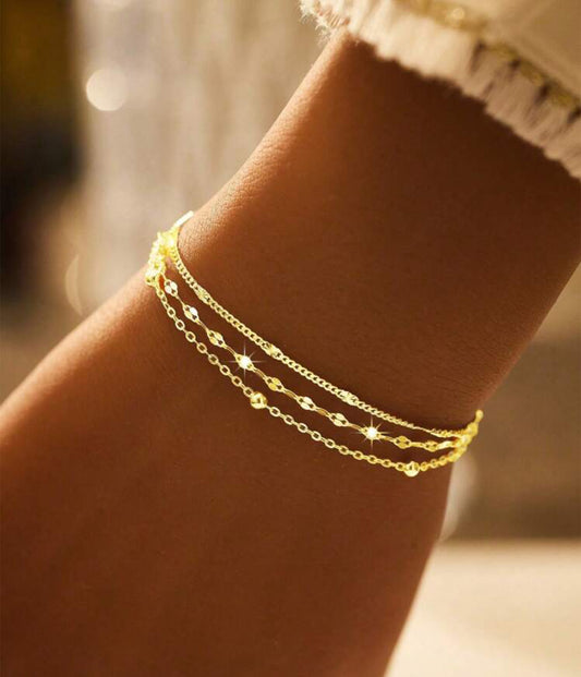 Multi-Layer Sterling Silver Bracelet