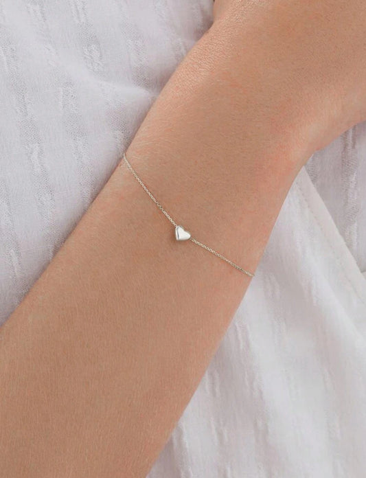 Sterling Silver Heart Bracelet