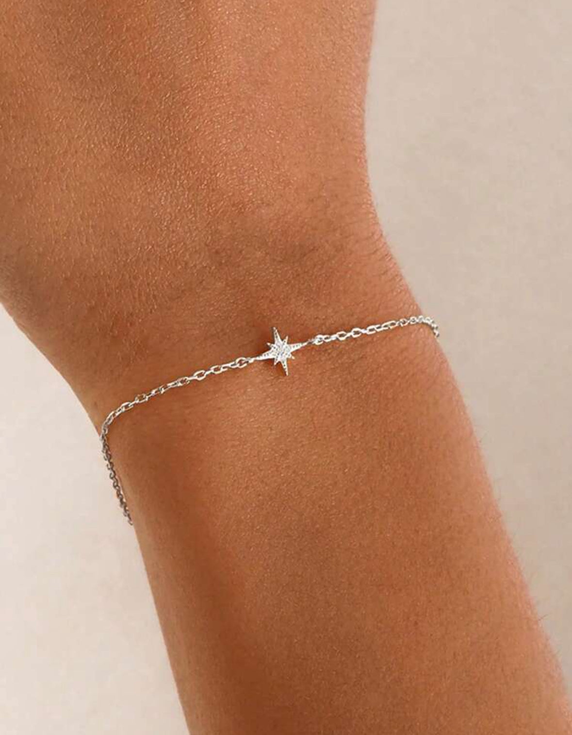Sterling Silver 8 Pt Star Bracelet