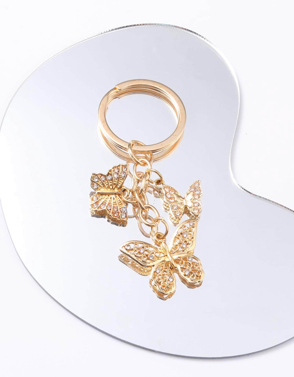 Butterflies Keychain Purse Charm