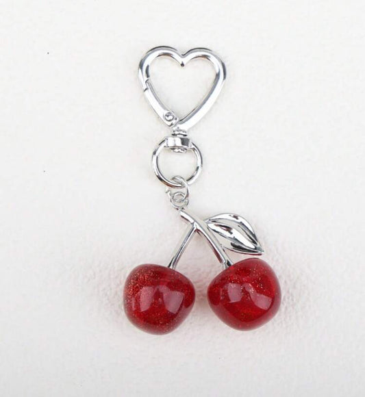 Cherries Keychain Purse Charm